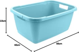 Stevige Kunststof Wasmand 32 Liter voor Wassen en Opbergen — thumbnail 4