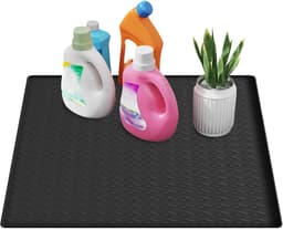 Wasmachine Top Cover - Droger Mat Beschermer - Apparaten Beschermen - Hittebestendig Antislip - 60x60 cm - Zwart — thumbnail 1
