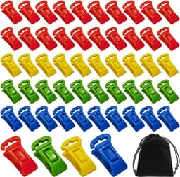 50 Sokkenklemmen met Opbergtas - Ideaal voor Wasmachine en Droger — thumbnail 1