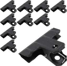 10x Grote Zwarte Metalen Clips 6,5 cm - Sterke Klemmen voor Foto's, Papieren, Zakken en Kantoor — thumbnail 3