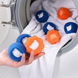 12-delige set voor het verwijderen van huisdierharen in de wasmachine – Pluisballen & wasballen voor het verwijderen van huisdierharen — thumbnail 3