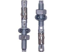 4x Verzinkte Spreidpluggen M8 x 65mm - Stevige Betonankers voor Bouw en Montage