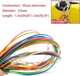 Outdoor Kleding Lijn - Draad Touw - Kleding Drogen - Heavy Duty Staal - 2 Meter - Groen — thumbnail 5