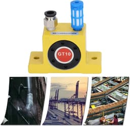 Pneumatische Vibrator - Lucht aangedreven - Materiaal Transport - Geruisloze Turbine - G1/8in - Zilver — thumbnail 2