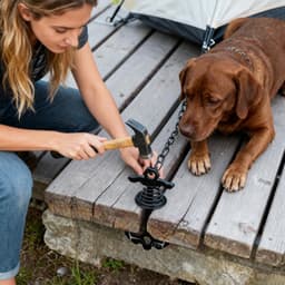 Generisch Grondanker - winddicht aluminium | spanner voor lijnen | voor outdoor camping picknick boot & uitrusting — thumbnail 3