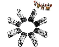 Kleding Pins - Wasknijpers Clips - Kleding Droge - Windbestendige Stabiliteit - 1.0 metre - Zwart