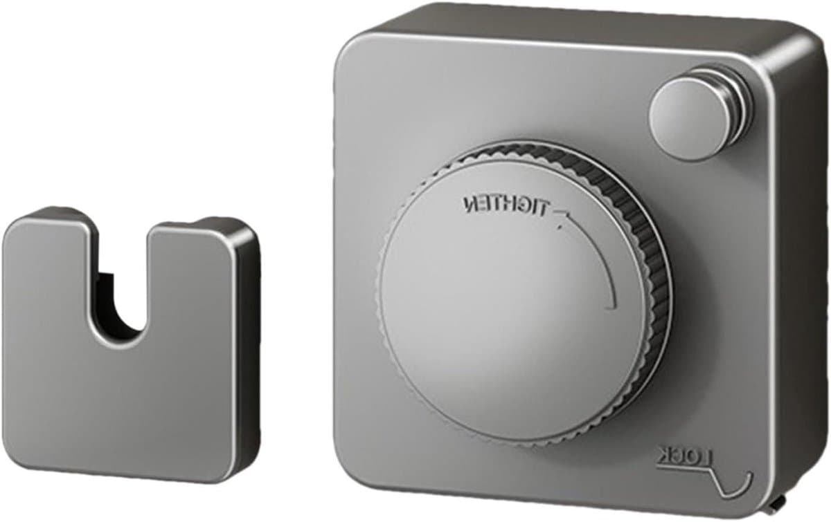 Uittrekbare Waslijn - Wand Waslijn - Kleding Drogen - Niet Doorhangend - 9.9 x 7.4 x 9.9 cm - Grijs — afbeelding 1