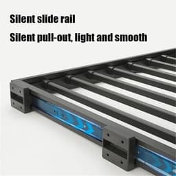 Uittrekbaar Droogrek - Plank Organizer Lade - Ruimte Besparen - Aluminium Legering Frame - 61 cm - Wit — thumbnail 3