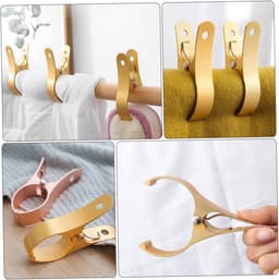 Wasknijpers - Kledingklemmen - Kleding Droge - Winddicht Ontwerp - 10.5x5.5cm - Goud — thumbnail 5