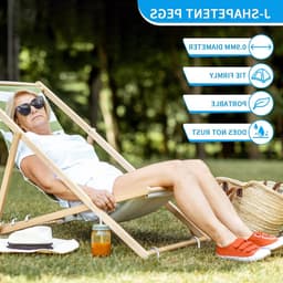 8 Stuks Grondankers 30 cm Lang met J-Haak voor Tent, Tuin, Trampoline en Campinggebruik — thumbnail 2