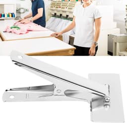 Naaiclip Stoffenklem - Verstelbare Clips - Zomen Maken - Met Meetliniaal - 20 cm Lengte - Zilverkleurig — thumbnail 2