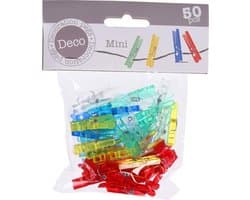 Dailygoods- Wasknijpers Mini 30 mm - Houten Wasknijpers - Kleine Wasknijpers - Wasknijpermandje - Knutselklemmen - Creatieve Decoratie (25 stuks)