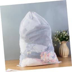 Wasnet Set - Kleding Beschermers - Kleding Wassen - Dichtgebreid Gaas - 90 x 60 cm - Wit — thumbnail 2