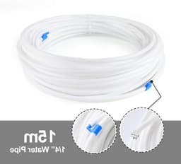 15 m Water Hose met Aansluitset voor Europese Dubbele Koelkast, Waterinlaatslang 6.35 mm (1/4 inch), Wit en Duurzaam — thumbnail 5