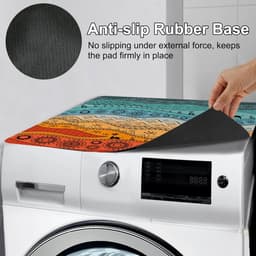 Wasmachine Droger Cover - Beschermhoes Mat - Apparaten Beschermen - Antislip Rubber - 60 x 60 cm - Kat — thumbnail 3