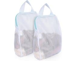 2 Stuks Wasnetten met Handvatten, 10 x 12 Inch Waszakken voor Wasmachine, Ideaal voor Ondergoed, Lingerie en Babykleding