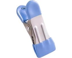 Lichtblauwe Wasknijpers - Kledingklemmen - Kleding Drogen - Roestvrij Staal - 60 Stuks - Blauw