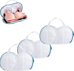 Set van 3 Bh-inserts voor de wasmachine, waszak met verborgen rits, bh-bescherming en waszak voor delicate was — thumbnail 1
