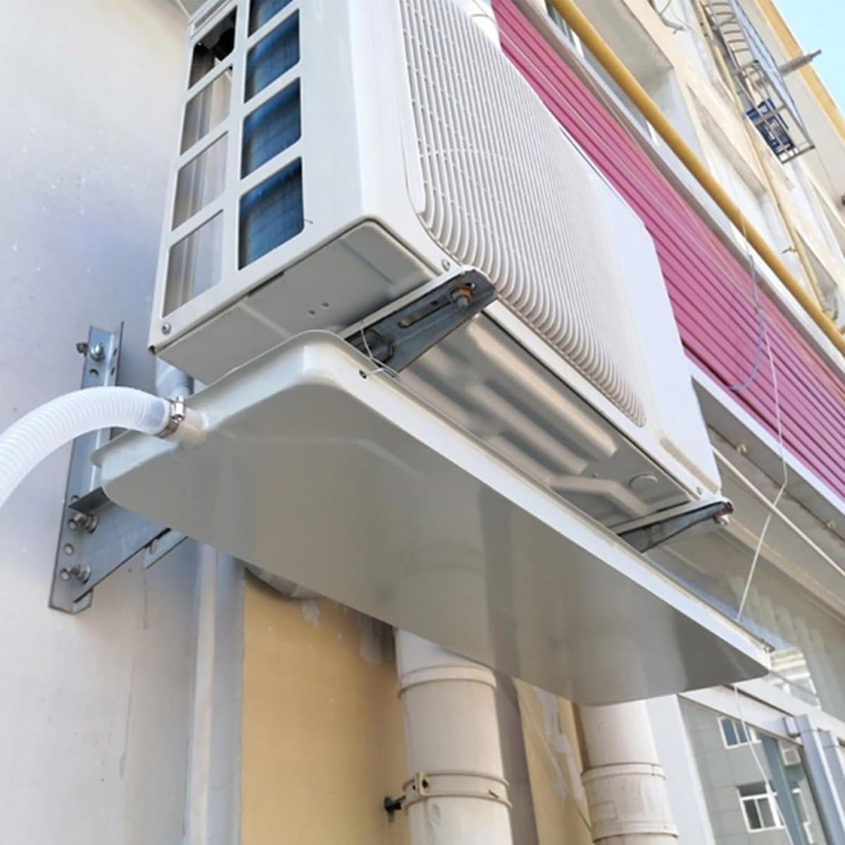 Condensbak Airco - Lekbak Warmtepomp - Voorkom Waterschade - Gegalvaniseerd Staal - 91x24cm 3p — afbeelding 1