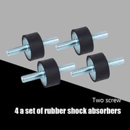 Dailygoods- Trilling Isolator Rubber - M8 Rubber Mounts - Anti Vibratie Beugel - Schokdemper 30x15mm - Demping voor Luchtcompressoren - Geluidsbeheersing - Rubber Demper — thumbnail 3