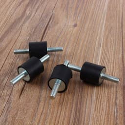 4 Stuks Rubber Trillingsdempers M6 Isolatie Montage Beugels met Schroeven — thumbnail 5