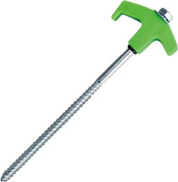 Grondanker Schroefharing - Tent Haringen - Kamperen Luifel Vastzetten - In Donker Oplichtend - 20 cm - Groen — thumbnail 1