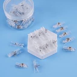 Decoratieve Punaises - Fotoclips - Foto's Bevestigen - 2-in-1 Ontwerp - 50 stuks - Zilver — thumbnail 3