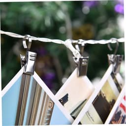 Dailygoods- Gordijnclips Roestvrij staal - Gordijnringen - Gordijnhaken metaal - Klemmen - Fotoclips - 100 Stuks — thumbnail 5