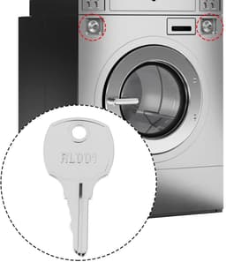 Dailygoods- Wasmachine Sleutels 2x - Vervangonderdeel 70155601/RL001 - Compatibel met Speed Queen/Huebsch/UniMac - Duurzaam metaal - Betrouwbare prestaties - Vervangsleutel — thumbnail 2