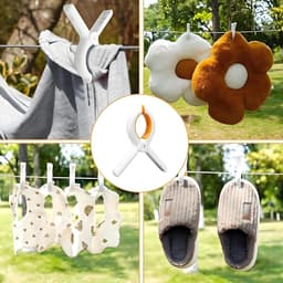 Dailygoods- Handdoekklemmen Set van 5 - Grote Klemmen - Winddicht - Antislip - Kunststof - Voor Strand/Thuis/Camping - Textielklemmen — thumbnail 4