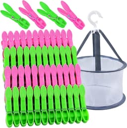 Wasknijpers Set - Kleding Klemmen - Kleding Drogen - Windbestendig Materiaal - 48 Stuks - Multicolor — thumbnail 1