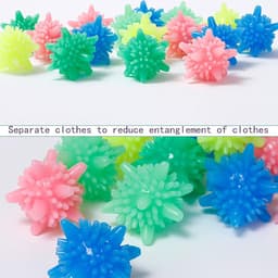 Mix en Match Wasballen - Herbruikbare Drogerballen - 5 Kleuren - 4,5 cm - Set van 20 — thumbnail 4