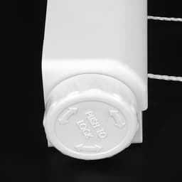 Veerbelaste Intrekbare Waslijn, Wandgemonteerd Waslijn Handdoekenrek met Haken Perforeren Installatie, Geschikt voor Binnen en Buiten Ophangen Om Kleding Te Drogen (vier touwen) — thumbnail 4