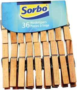 Sorbo Wasknijpers - Hout - 144 stuks (4x36) — thumbnail 5