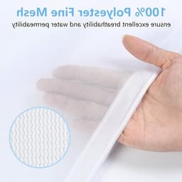 Wasnet voor Wasmachine - 40 x 50 cm - Set van 2 - Grote Waszak met Trekkoord - Herbruikbare Fijne MESH Waszakken voor Studenten, Kamers en Thuisgebruik — thumbnail 2