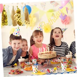 1set Gouden Verjaardagsbanner Hangdecoratie Voor Feesten Herinneringen Fotobehang Premium Herbruikbaar Voor Binnen Buiten Decoratie — thumbnail 4