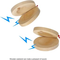 Castanet Paar Castagnetten Houten Castagnetten Vingerkleppen Muziekinstrument — thumbnail 4