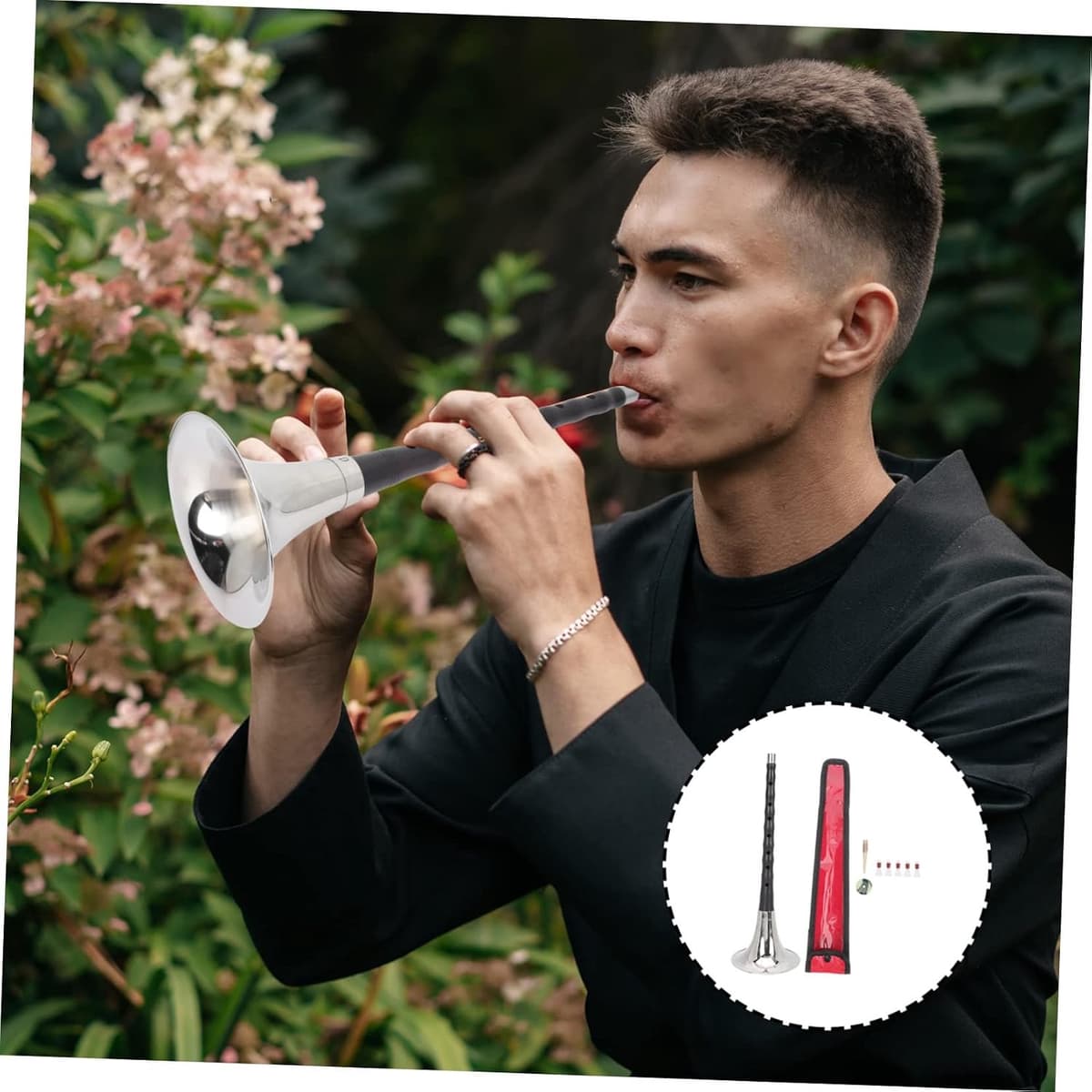 1set Toets Suona Traditioneel Blazinstrument Voor Beginners Ethnic Wind Instrument Met Professionele Afwerking Geluid Geschikt Voor Oefening Optredens — afbeelding 1
