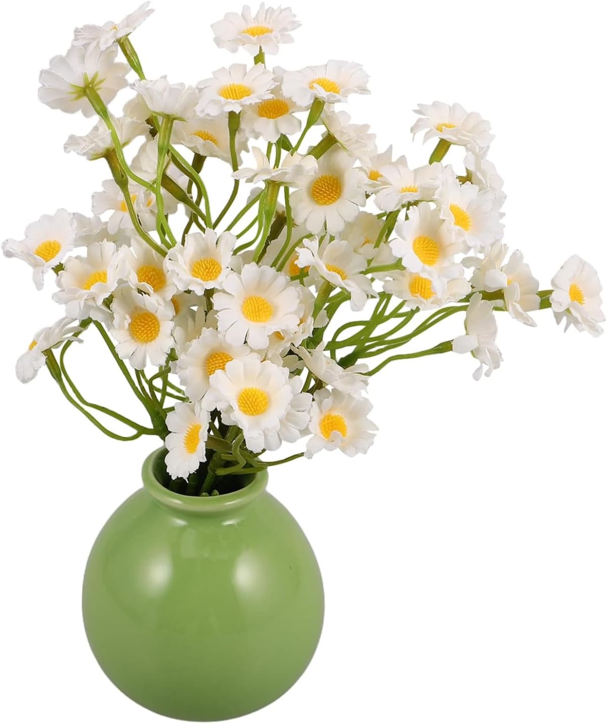 1set Kunstbloem Arrangement in Pot Faux Bloem Decoratie Voor Tafelcentrum Bureau Bloemstuk Voor Woonkamer Eetkamer Decoratie — afbeelding 1