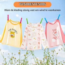 Kleurige en Sterke Plastic Wasknijpers - 72 Stuks, Weerbestendig en Duurzaam voor Buitengebruik — thumbnail 5