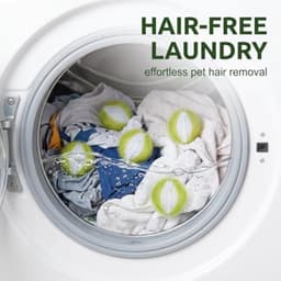 Haarvangers voor wasmachine - Herbruikbare haarverwijderaars in mosterdkleur en wit, 12 stuks — thumbnail 3