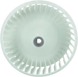 vhbw-ventilatorwiel compatibel met Samsung DV90M5200QW/SC, DV90M5000QW/ET, DV90M5000KW/ET, DV90M6200CW/EF drogers, wasdrogers – 14,8 cm turbine wit — thumbnail 1