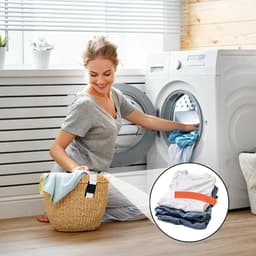 Laundry Strap with Buckle - waszakjes met rits - Multicolor Nylon Washing Care Tools - Writable Label - Household Laundry Organizer Loop - Wash Care Accessories — thumbnail 4