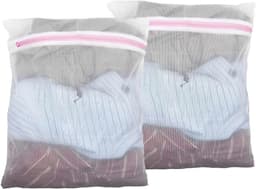Washing Net voor Wasmachine - Kleine Waszak 50 x 60 cm - Met Verborgen Rits - Beschermt Kleding Tegen Deformatie en Vouwen — thumbnail 1