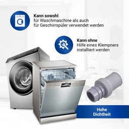 Afvoerslang Adapter 19 mm Ø voor Wasmachine en Vaatwasser - Duurzaam en Hoge Temperatuur Bestendig — thumbnail 4
