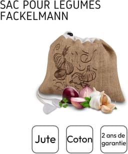 Kleine Jute Opbergzak voor Groenten en Fruit - Ademend en Lichtdicht — thumbnail 3