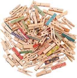 Kleurrijke Geschilderde Houten Wasknijpers - 100 Stuks voor Fotoclips en Creatief Gebruik — thumbnail 5