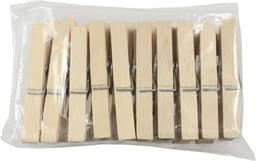 Houten Wasknijpers Set van 20 - Multifunctionele Clips voor Kleding, Ambachten en Tuin — thumbnail 5