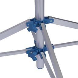 Droogmolen met Voet voor Camping & Thuis - Wasrek Staand - Droogrek Inklapbaar - Zilver met Blauw — thumbnail 3