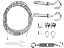 Waslijn Roestvrij Staal - Kabel met Spanslot - Kleding Drogen - Hoge Breukvastheid - Tot 8m - Zilver — thumbnail 1